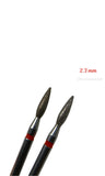 Flame bit (red band) 1mm / 1.2 mm / 1.6mm / 2.1mm / 2.3mm