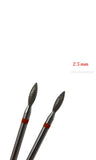 Flame bit (red band) 1mm / 1.2 mm / 1.6mm / 2.1mm / 2.3mm